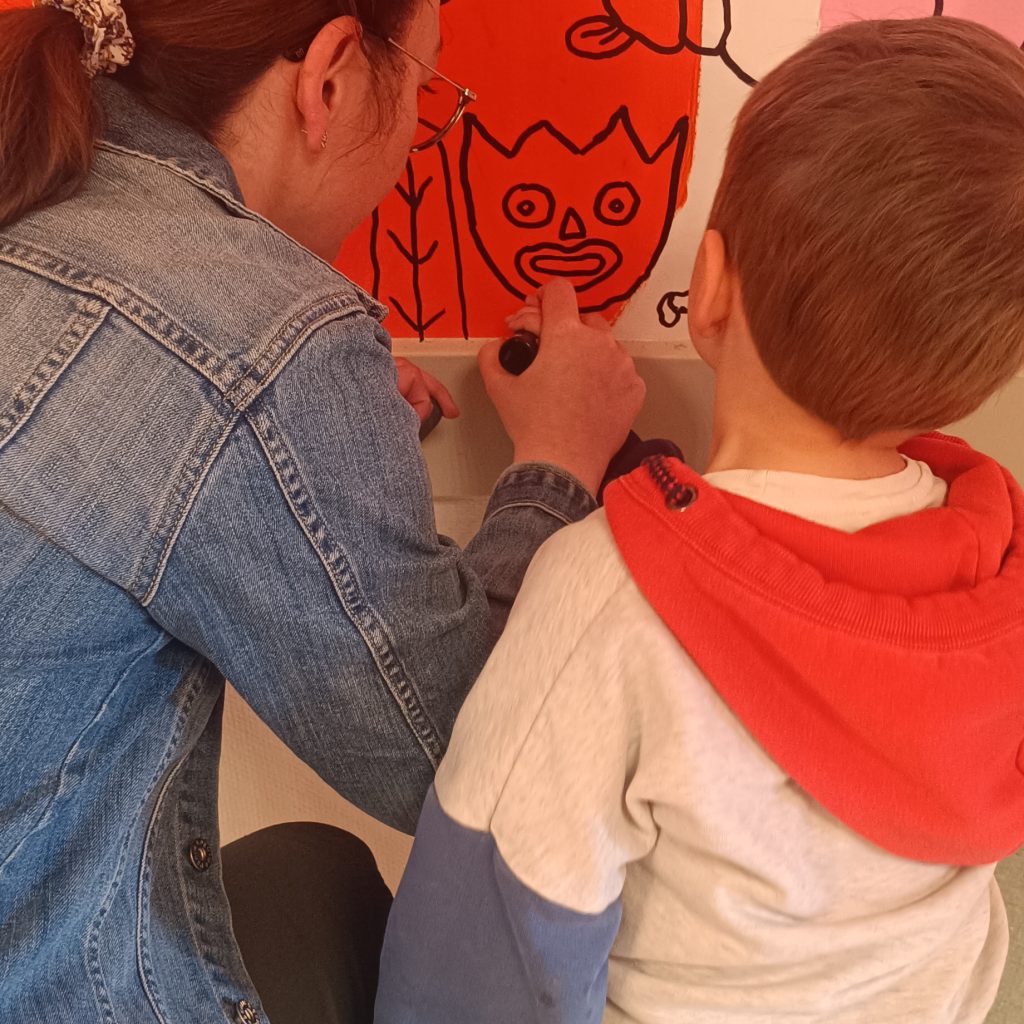 Fresque murale école Les Lucioles – Luceau (72)