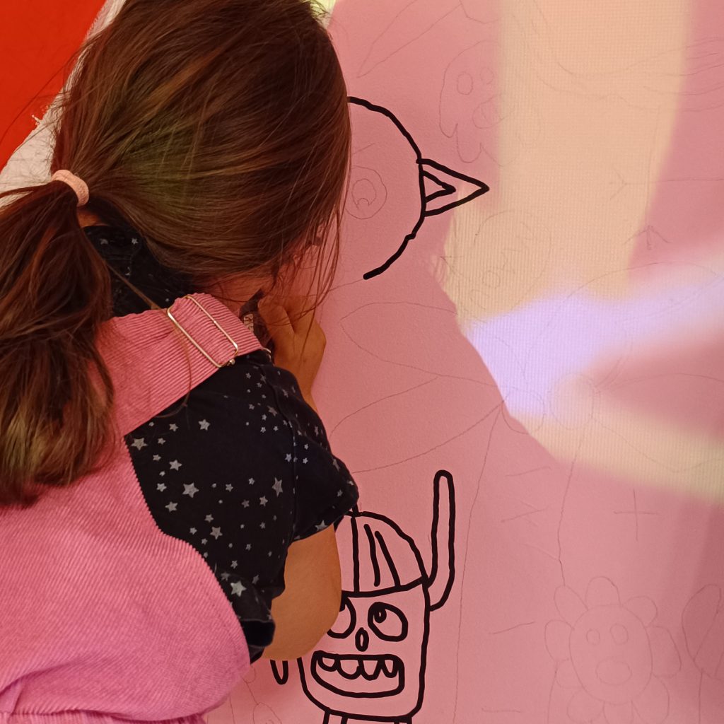 Fresque murale école Les Lucioles – Luceau (72)