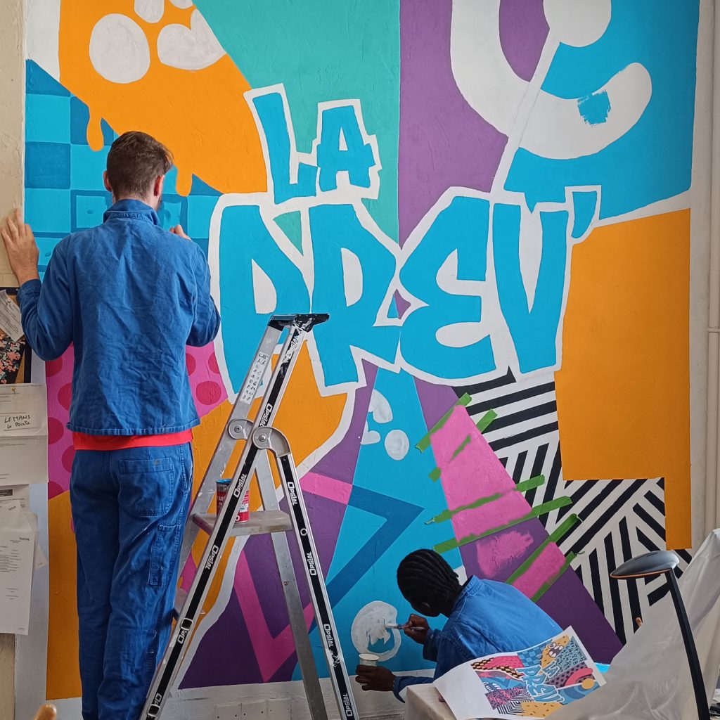 Fresque murale participative – Service de Prévention Spécialisée INALTA