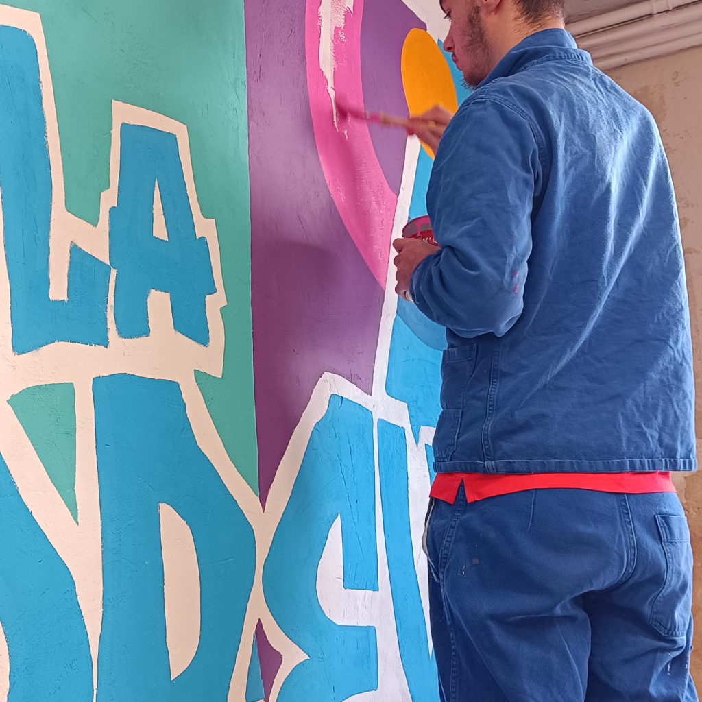Fresque murale participative – Service de Prévention Spécialisée INALTA