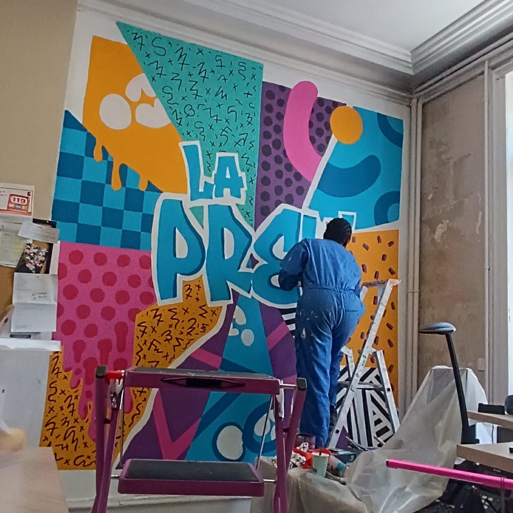 Fresque murale participative – Service de Prévention Spécialisée INALTA