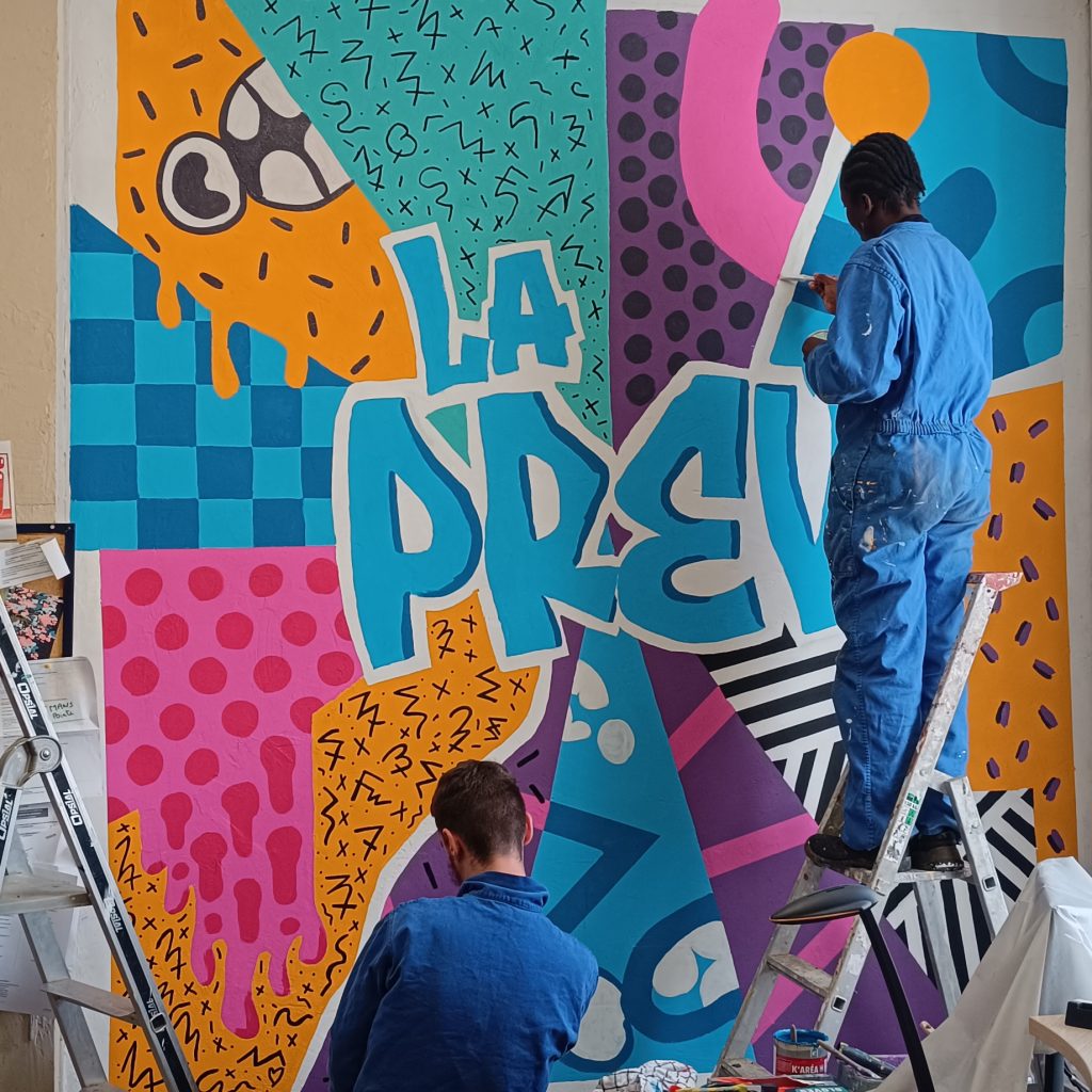 Fresque murale participative – Service de Prévention Spécialisée INALTA