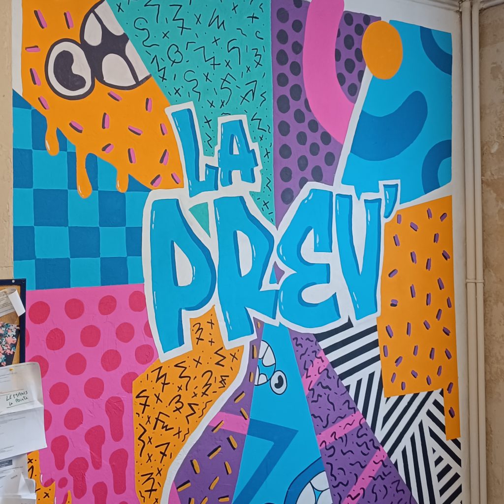 Fresque murale participative – Service de Prévention Spécialisée INALTA