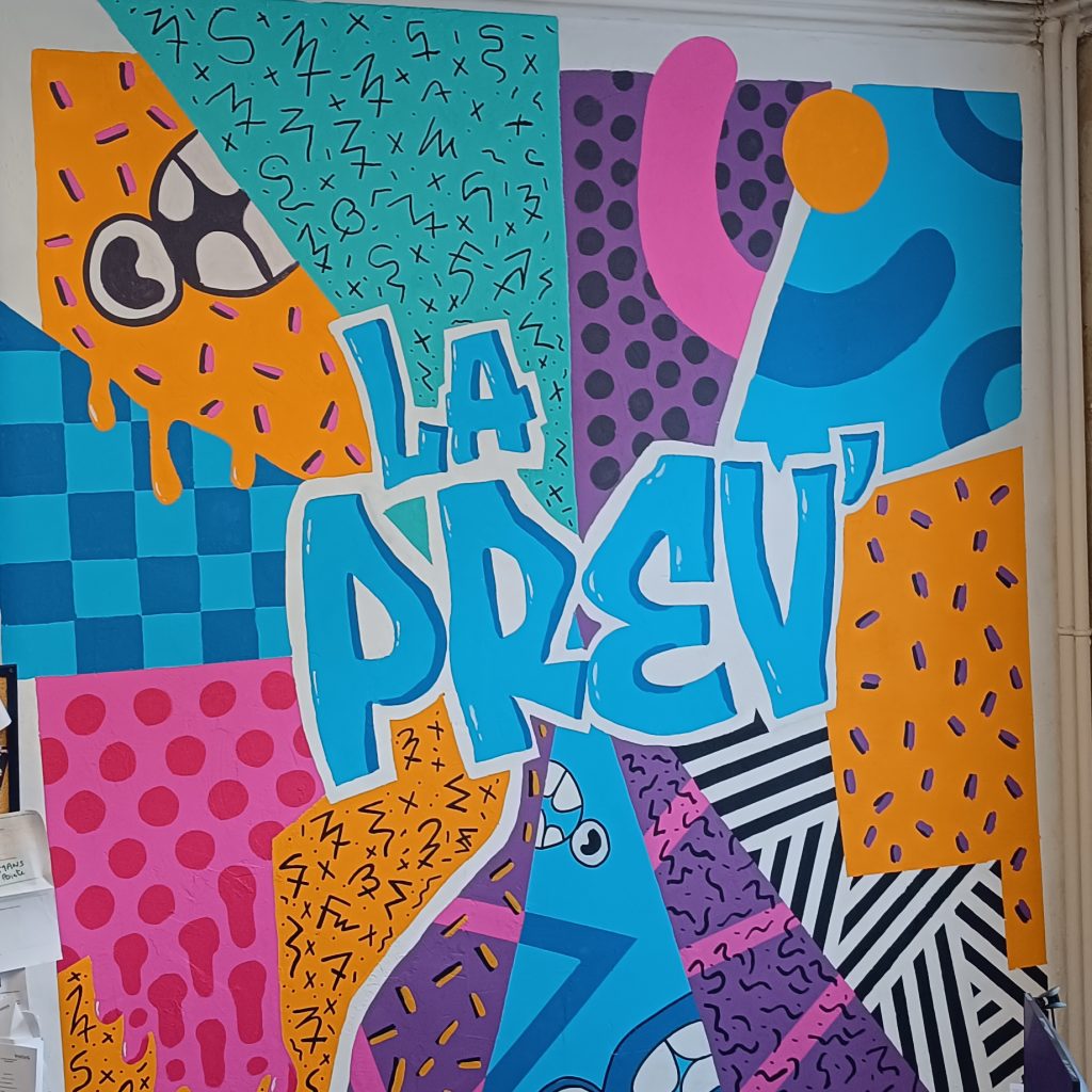 Fresque murale participative – Service de Prévention Spécialisée INALTA